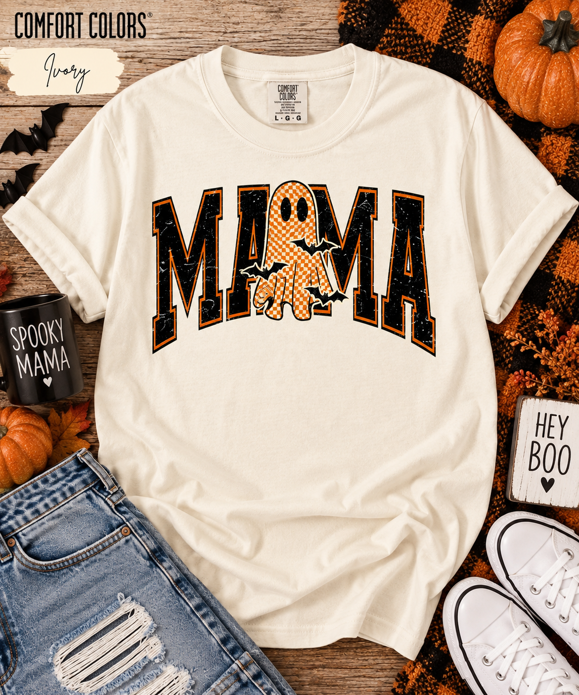 Mama Ghost Comfort Colors Tee