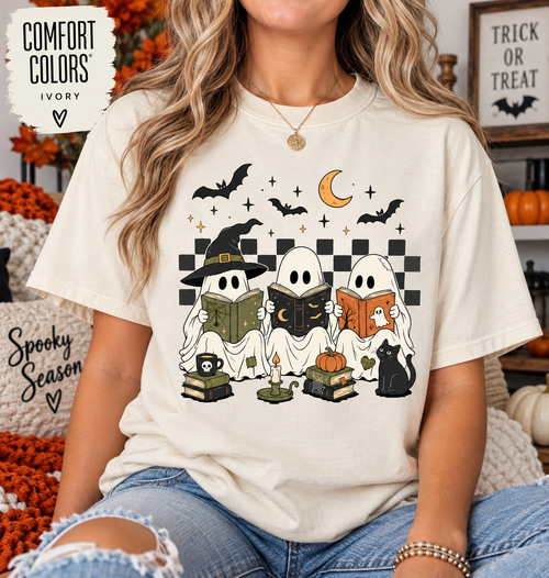 Bookclub Ghosts Comfort Colors Tee