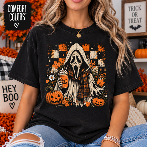 Ghost Face Fall Comfort Colors Tee