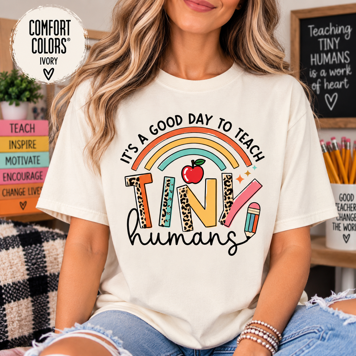It’s a Good Day to Teach Tiny Humans Comfort Colors Tee