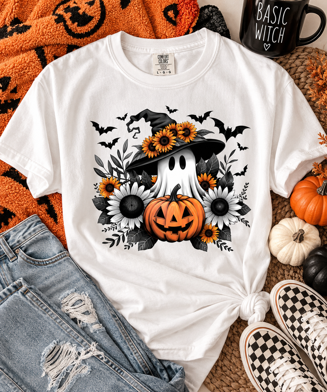 Witchy Ghost Comfort Colors Tee