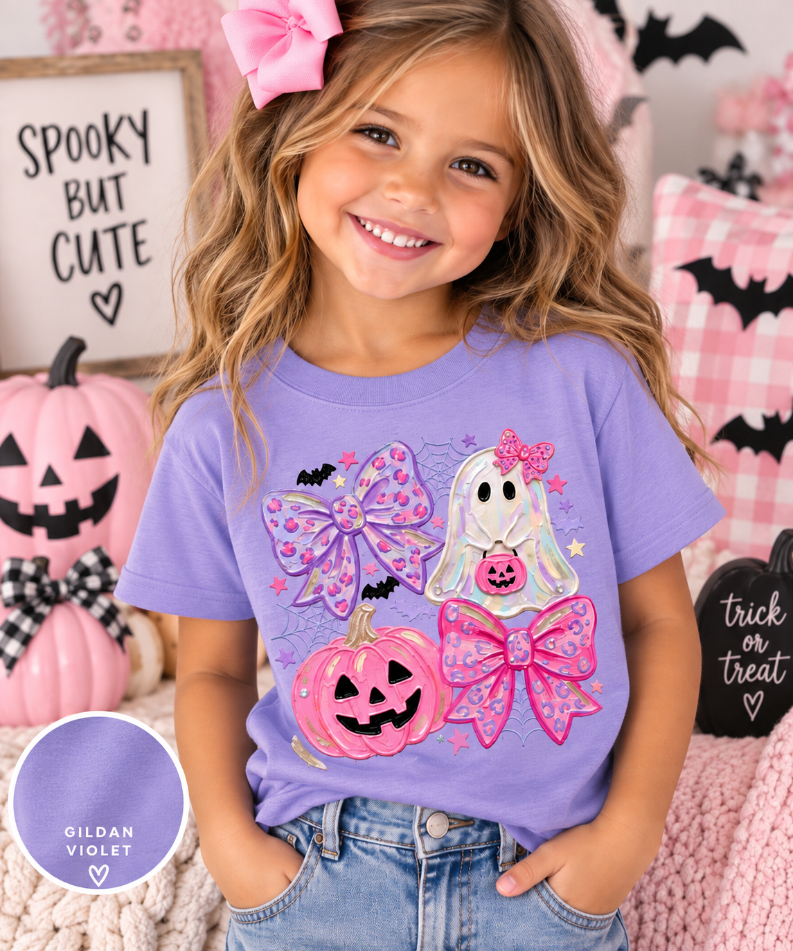 Pink & Pretty Halloween Kids Tee