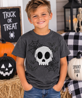 Halloween Skull & Bats Kids Tee